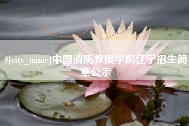 梅州中国消防救援学院辽宁招生简章公示