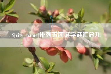 梅州排列五图谜字谜汇总九