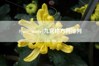 梅州九宫格方向排列