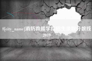 梅州消防救援学院招生录取分数线2019