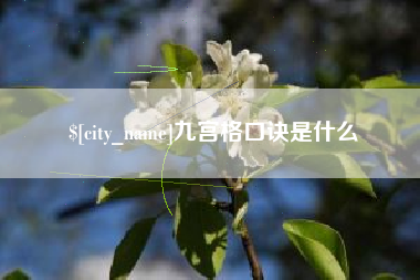 梅州九宫格口诀是什么