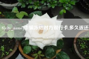 梅州诈骗冻结对方银行卡,多久返还