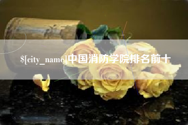 梅州中国消防学院排名前十