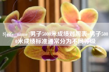 梅州男子5000米成绩对照表-男子5000米成绩标准通常分为不同等级