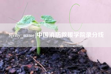 梅州中国消防救援学院录分线