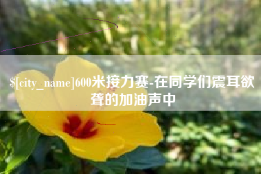 梅州600米接力赛-在同学们震耳欲聋的加油声中