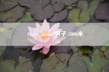 梅州男子 5000米