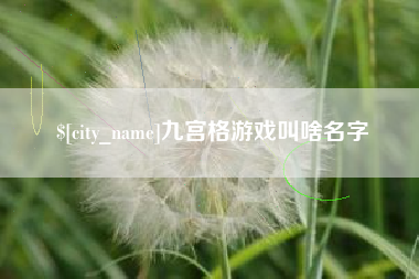 梅州九宫格游戏叫啥名字