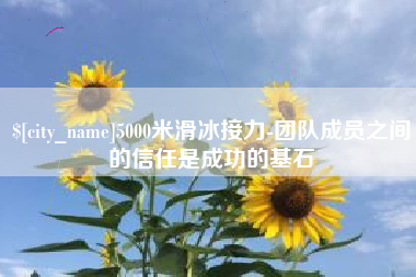 梅州5000米滑冰接力-团队成员之间的信任是成功的基石