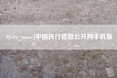 梅州中国执行信息公开网手机版