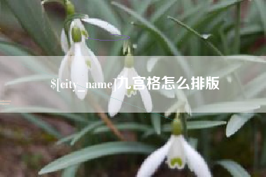 梅州九宫格怎么排版