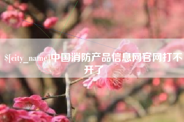梅州中国消防产品信息网官网打不开了
