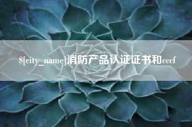梅州消防产品认证证书和cccf