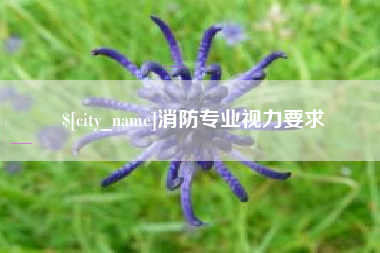 梅州消防专业视力要求