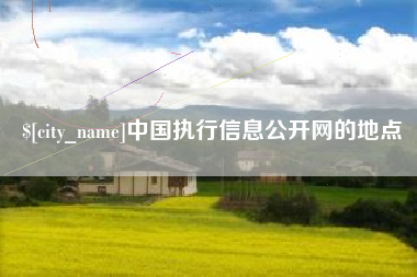 梅州中国执行信息公开网的地点