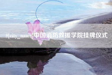 梅州中国消防救援学院挂牌仪式