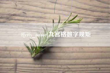 梅州九宫格数字规矩