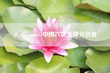 梅州中国六块金牌分别是