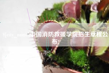 梅州中国消防救援学院招生章程公布!